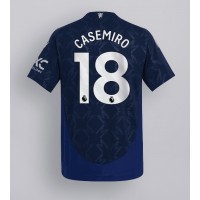 Camisa de time de futebol Manchester United Casemiro #18 Replicas 2º Equipamento 2024-25 Manga Curta